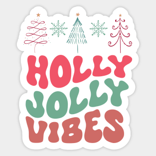 Holly Jolly Christmas Text Sticker